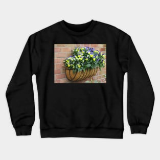 Basket of pansies Crewneck Sweatshirt